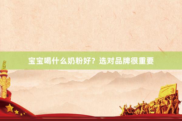 宝宝喝什么奶粉好？选对品牌很重要