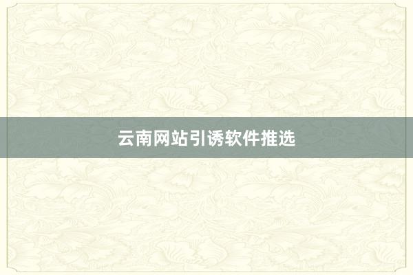 云南网站引诱软件推选